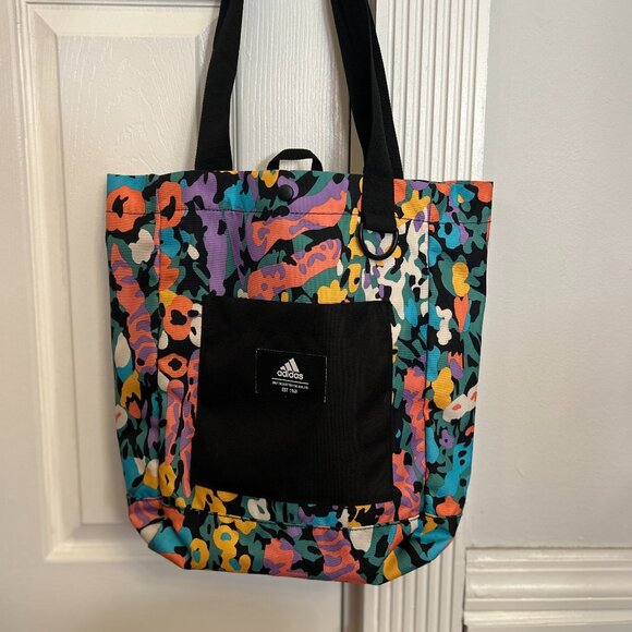 Adidas Everyday Canvas Floral/Camo Tote Bag - Picture 1 of 2
